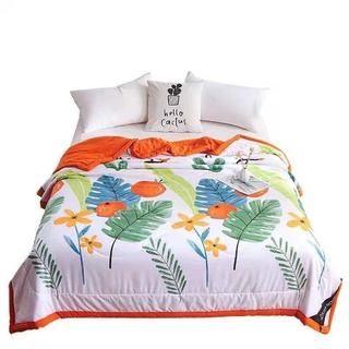 Chăn đũi hè thu zaza home mát mùa hè ấm mùa đông màu sắc hàn quốc no.101146