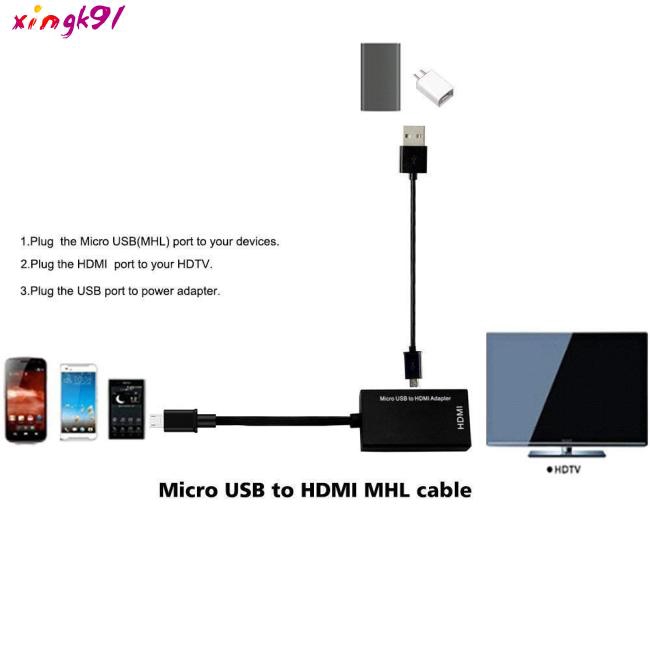 Micro USB to HDMI 1080P Video Graphic Converter Adapter for Android Phones and Tablets