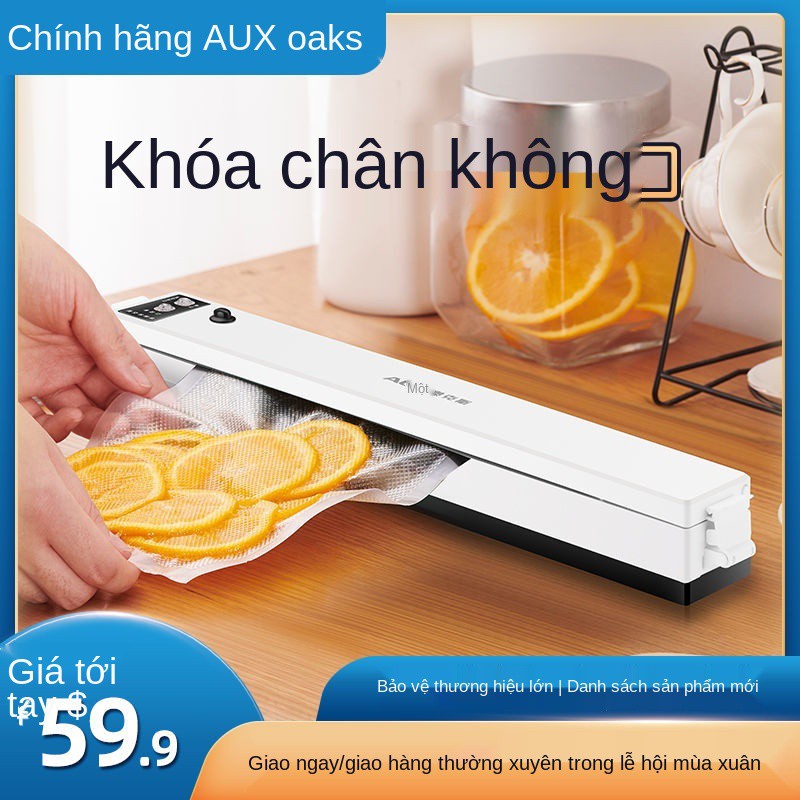 Máy niêm phong chân không Oaks bảo quản thực phẩm hút gia dụng đóng gói thương mại nhựa tự động