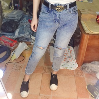 Combo quần jeans áo bra