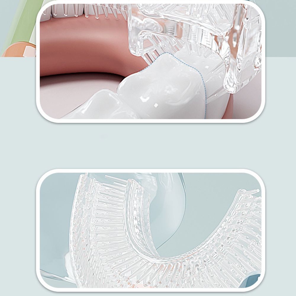 Bàn Chải Đánh Răng Silicone Mềm Hình Chữ U Dành Cho Bé