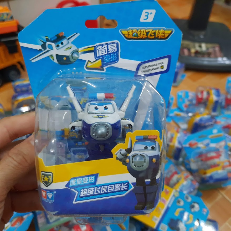 Đồ chơi super wings mini mô hình 1 nhân vật Paul Jet Jerome Dizzy Donnie Albert Chase Astra Flip Todd Bello Mira