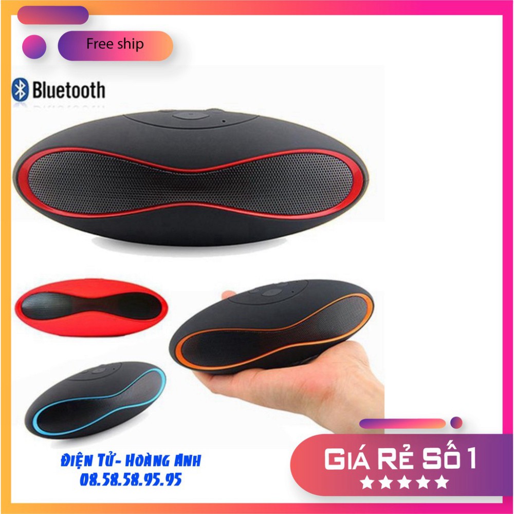 Loa mini Bluetooth X6 hỗ trợ USB và thẻ nhớ