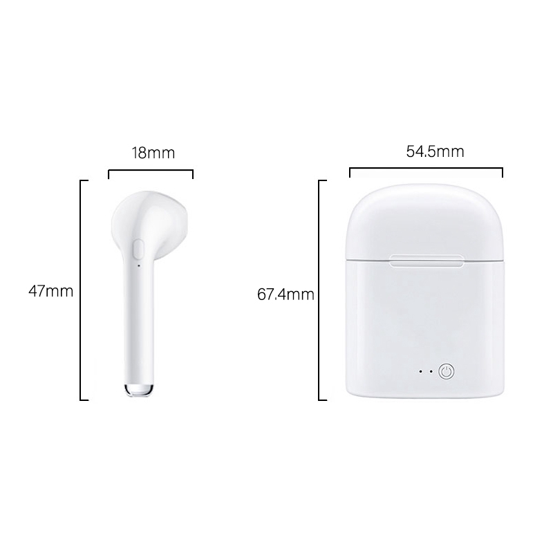 Set tai nghe thể thao không dây Bluetooth V5.0 Tws I7S cho Iphone 7 chất lượng cao | BigBuy360 - bigbuy360.vn