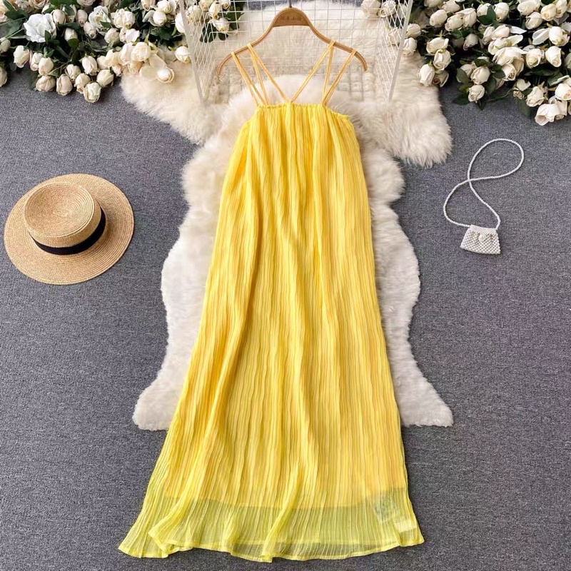 Đầm đi biển 2s dáng suông chuẩn Quảng Châu loại 1