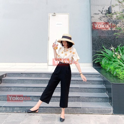 Quần Đũi Ống Rộng Kiểu Nhật Chất Đũi Xước Cao Cấp, Quần Ống Sớ Chất Thoáng Siêu Xinh - QA61