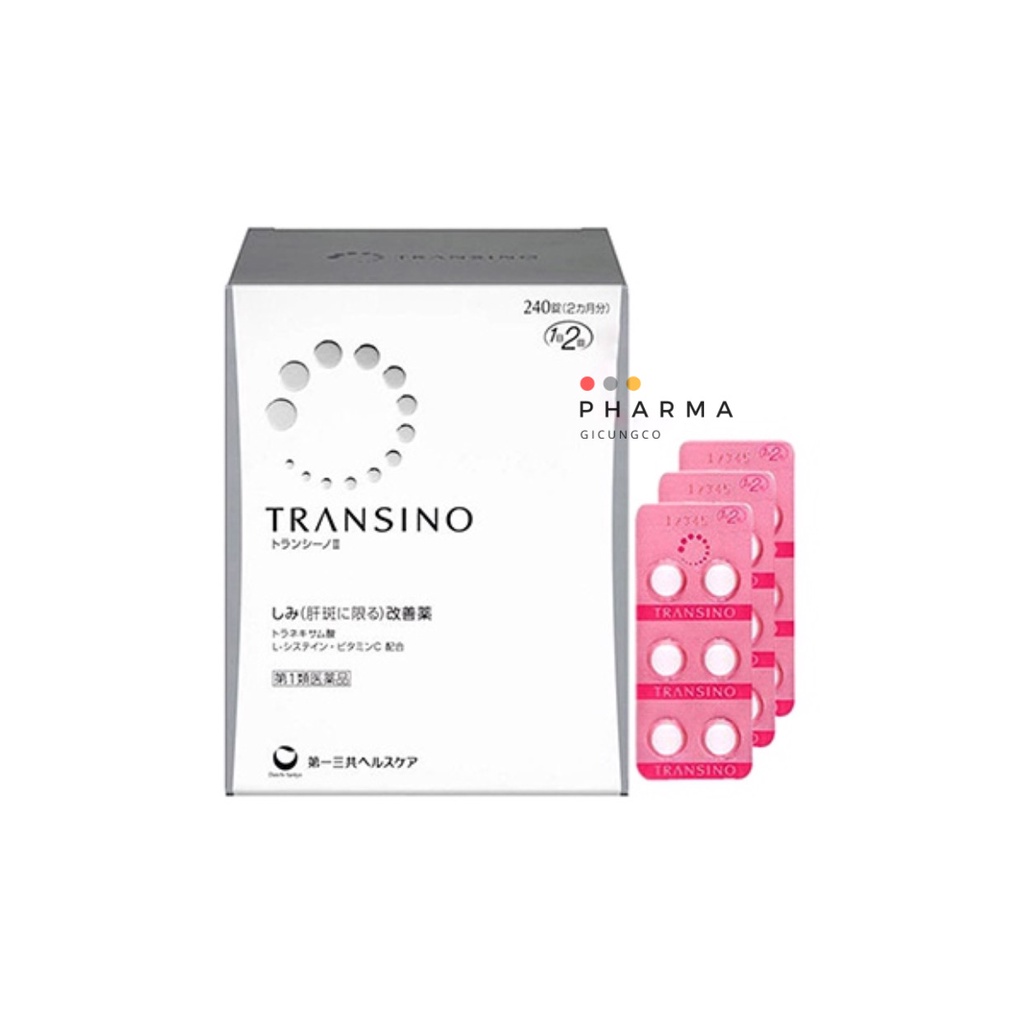 Viên uống trắng da Transino Whitening Nhật Bản mờ thâm nám 240 Viên - Japano