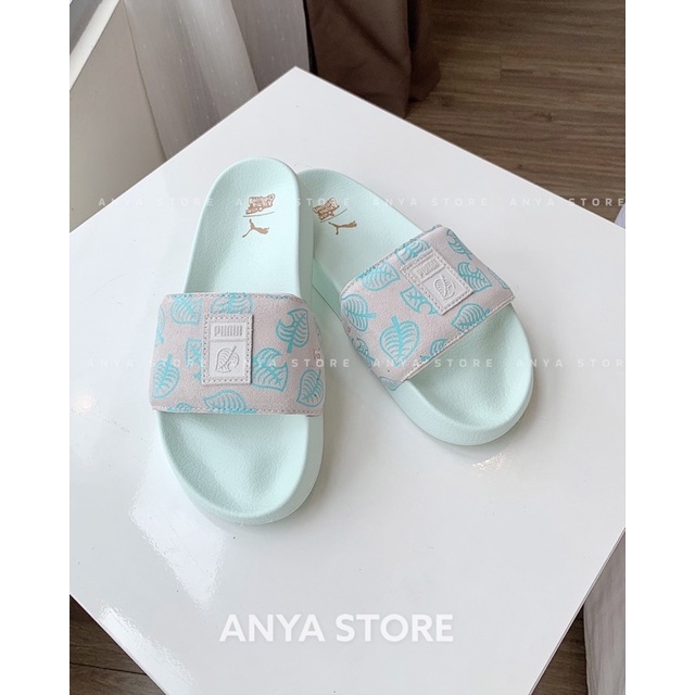 DÉP PU.MA ANIMAL CROSSING MÀU XANH MINT & BLUE Hỗ trợ đổi size ]