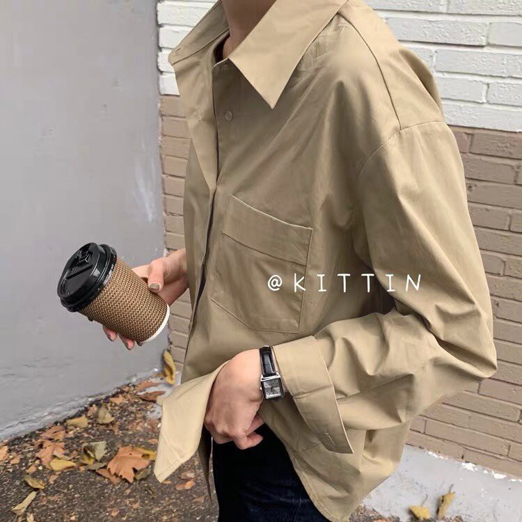 Áo sơmi dài tay Basic, JACKLANE, Áo sơmi dài tay Unisex Jack Lane | BigBuy360 - bigbuy360.vn