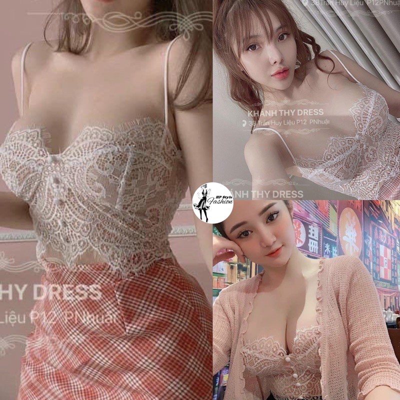 [Mã FAMAYWA giảm 10K đơn 50K] Áo hai dây ren lưới xinh