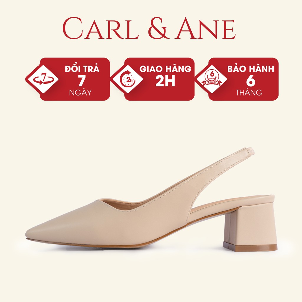 Carl &amp; AneGiày cao gót bít mũi kiểu dáng Hàn Quốc cao 5cm màu nude _ CL015