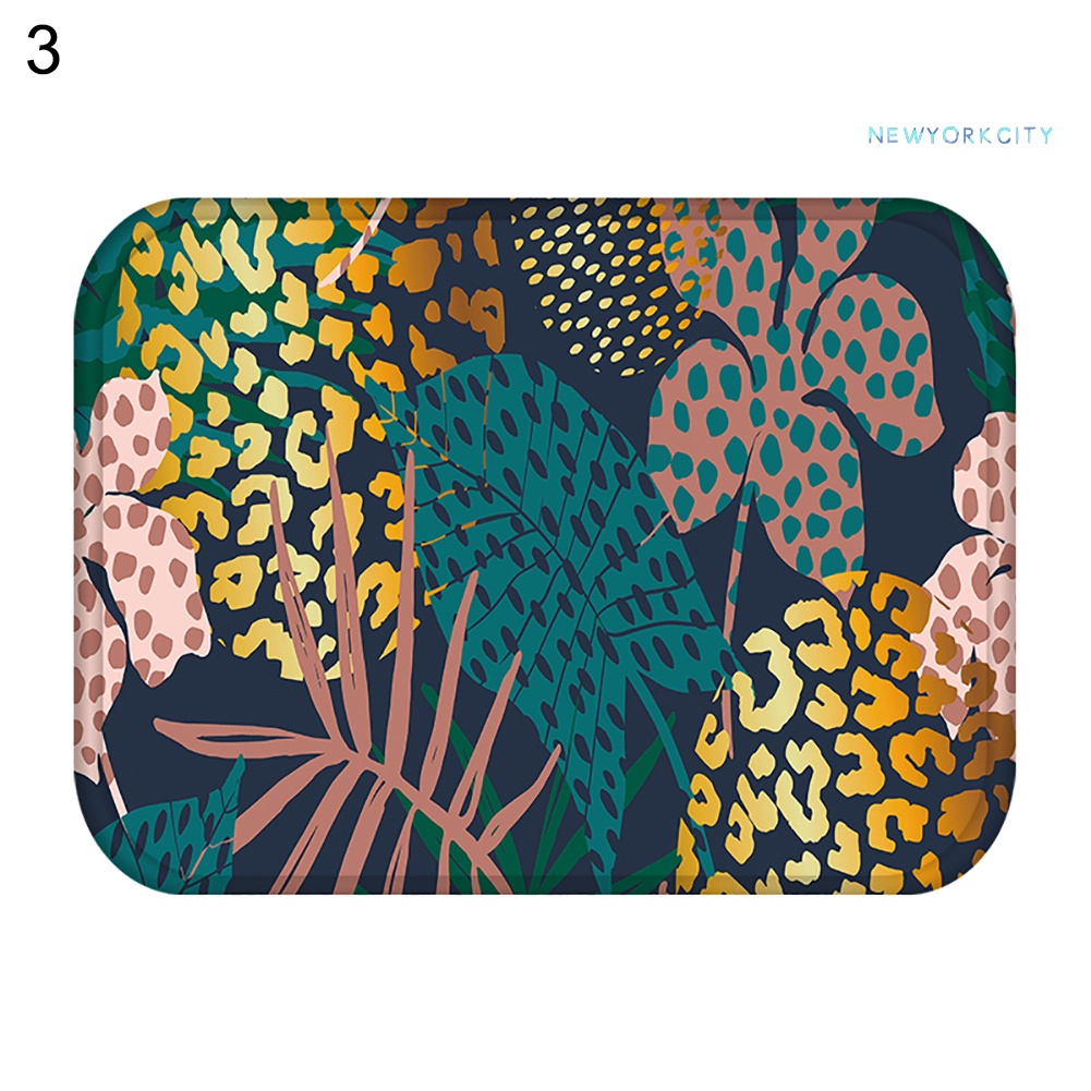 Thảm Chùi Chân Mềm Mại Chống Trượt Hình Chiếc Lá 40x60cm Dành Cho Phòng Khách / Phòng Tắm