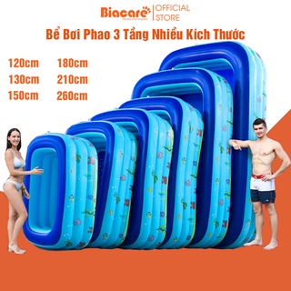 Bể bơi cho bé, hồ bơi 3 tầng dày dặn bền đẹp, ĐÁY 2 LỚP CHỐNG TRƯỢT [BH 1 Đổi 1]