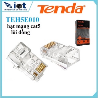 Hộp 100 hạt mạng cat5e tenda teh5e010-hàng chính hãng,chất lượng cao