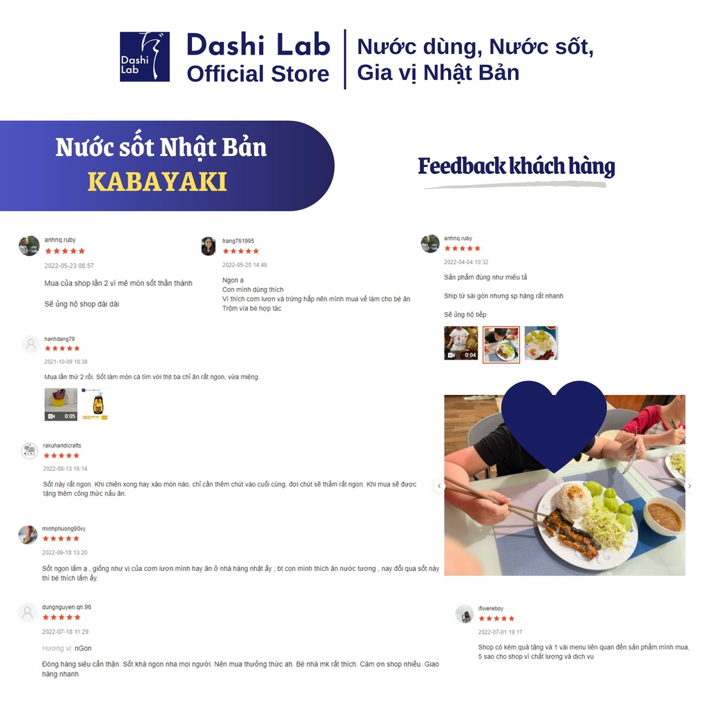 Nước Sốt KABAYAKI Nhật Bản Vị Lươn Nướng Truyền Thống Kích Thích Vị Giác Chay Mặn Đều Dùng Được DASHI LAB Gói 80g