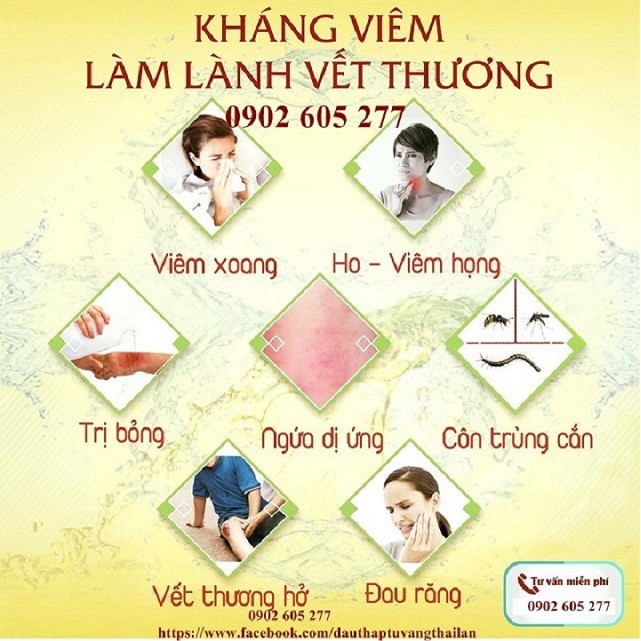 [hàng chính hãng]Dầu Thập Tự Vàng Thái Lan Chai Lăn Lớn