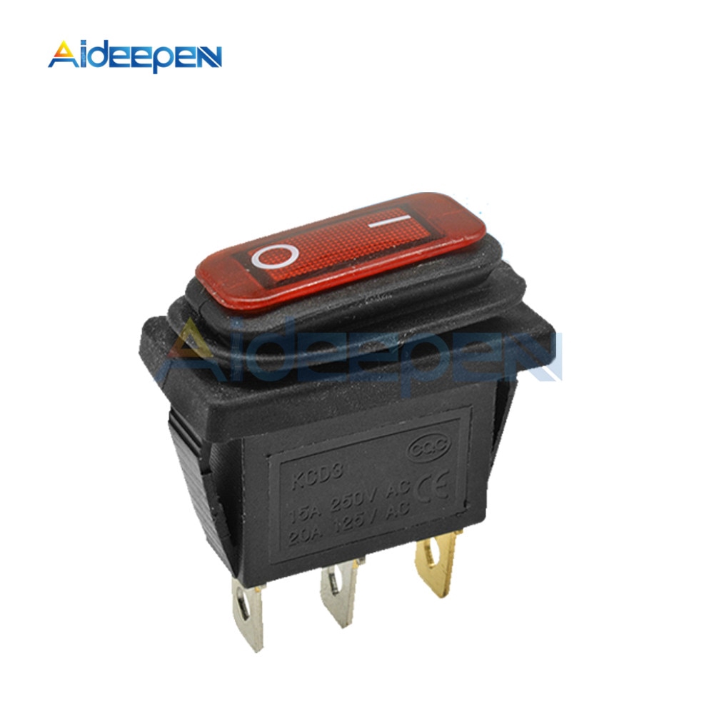 Công Tắc Điện Kcd3 2 Vị Trí 15a 250vac / 20a 125vac