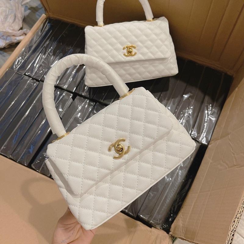 Túi CN Coco Da Hạt Quay Xách Không Hộp