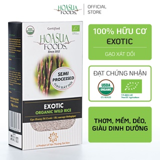 Gạo xát dối hữu cơ exotic hoa sua foods - dẻo thơm dinh dưỡng 1kg