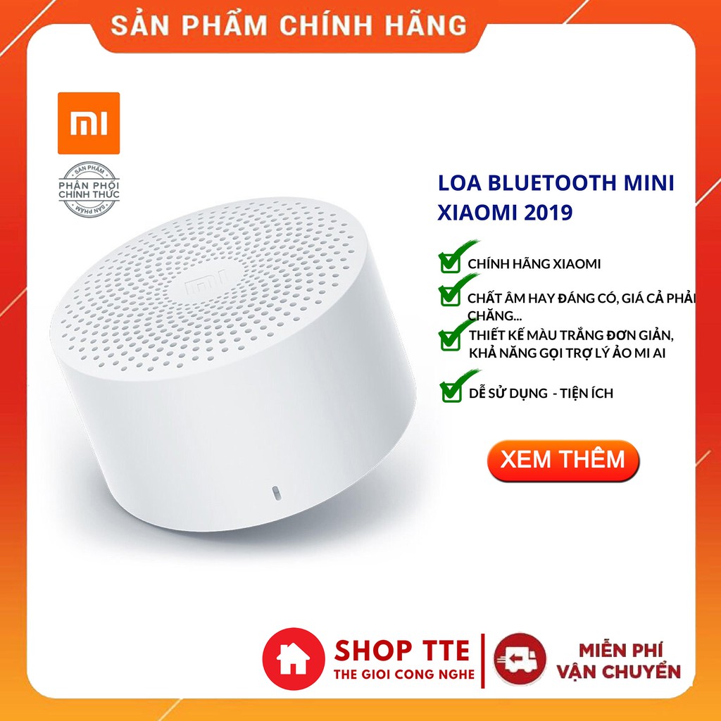 [FreeShip 50K - Mã ELCE giảm 7%] Loa Bluetooth mini Xiaomi 2019 - Chính hãng - 1 đổi 1 trong 30 ngày