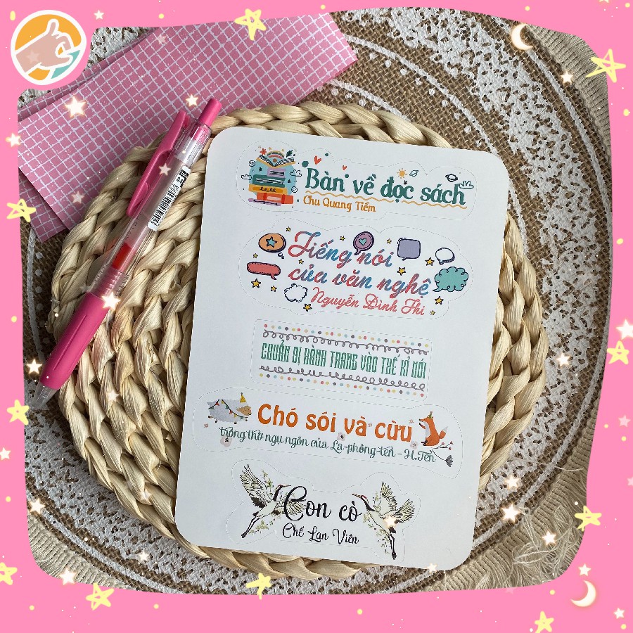 Sticker tựa bài ngữ văn lớp 09