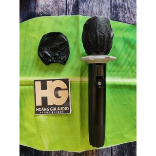 Mẫu mới 100 đầu bọc micro karaoke dùng 1 lần đầu bọc micro màu đen