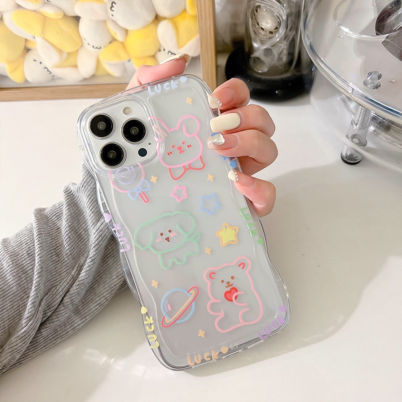 Ốp Điện Thoại Silicon Họa Tiết Hoạt Hình Cho iphone 13Pro 12 11Pro xs