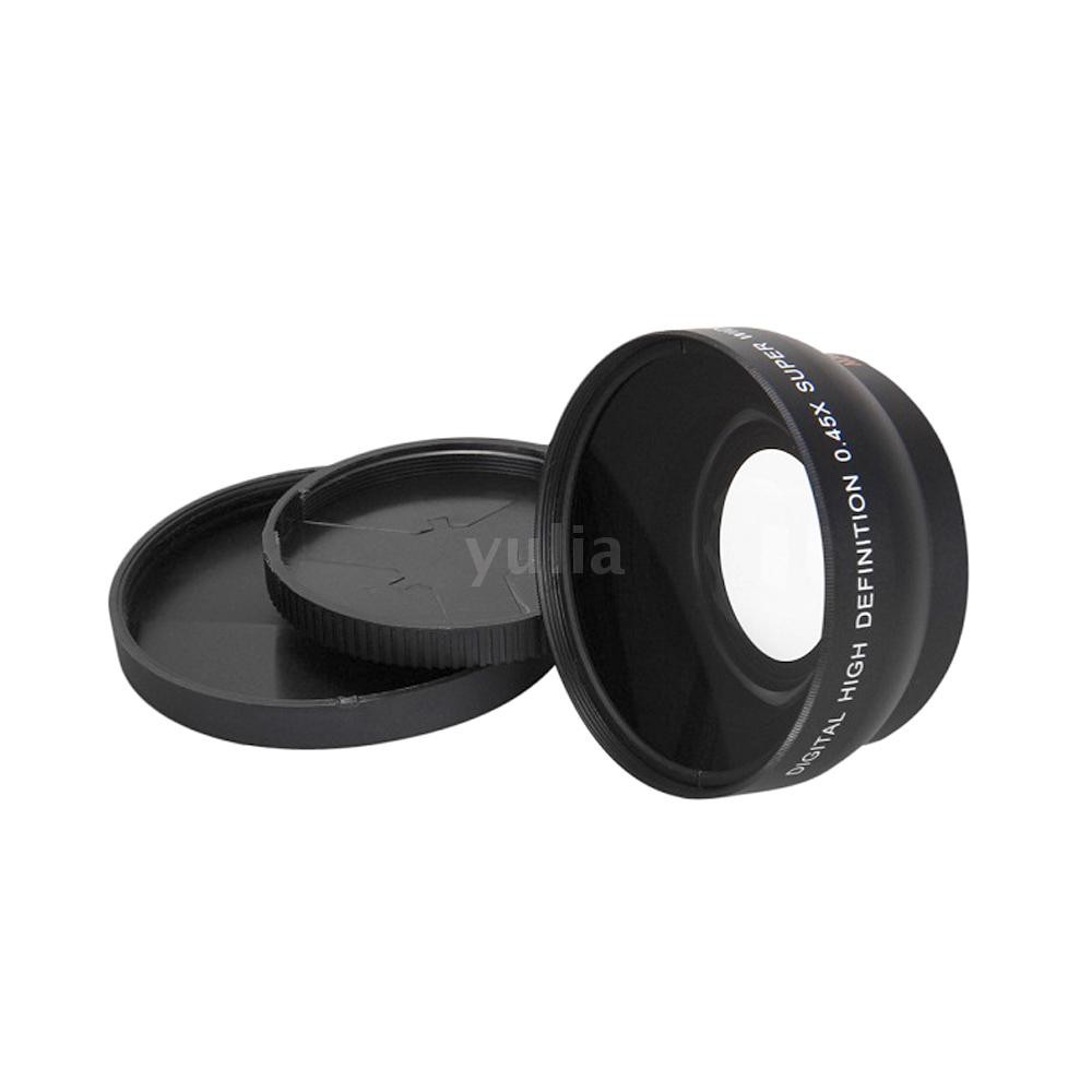 Ống kính 58mm 0.45X HD kèm lens Macro cho máy ảnh Canon Nikon Sony Pentax 58mm