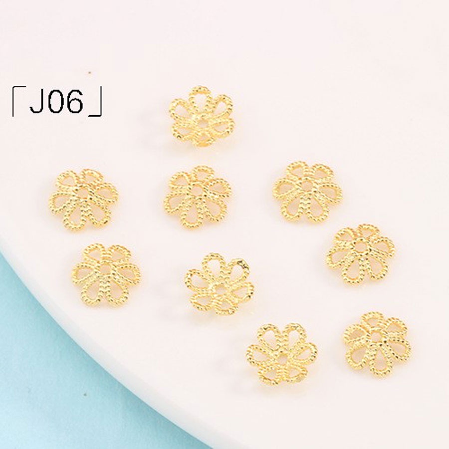 [CRH2] Phụ kiện trang sức (DIY) - Charm hoa bao hạt ngăn cách hạt làm vòng cổ vòng tay