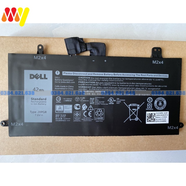 ZIN NEW - Pin Laptop Dell Latitude 5285 5290 2-in-1 Series JOPGR 0FTH6F 42wh . Bảo hành toàn quốc