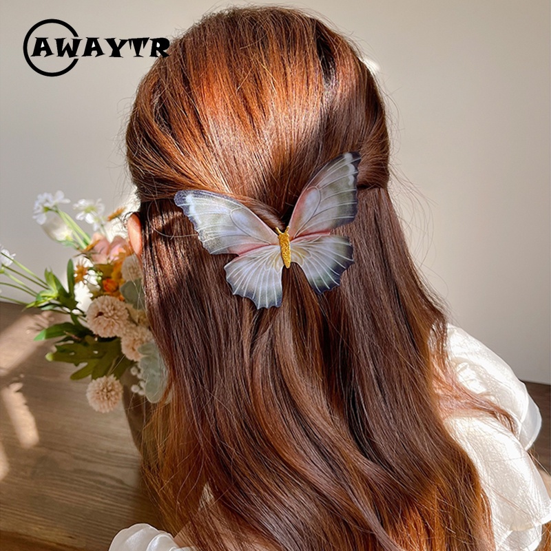 Kẹp Tóc Hình Bướm Cỡ Lớn Phong Cách Hàn Quốc Thời Trang Cho Nữ