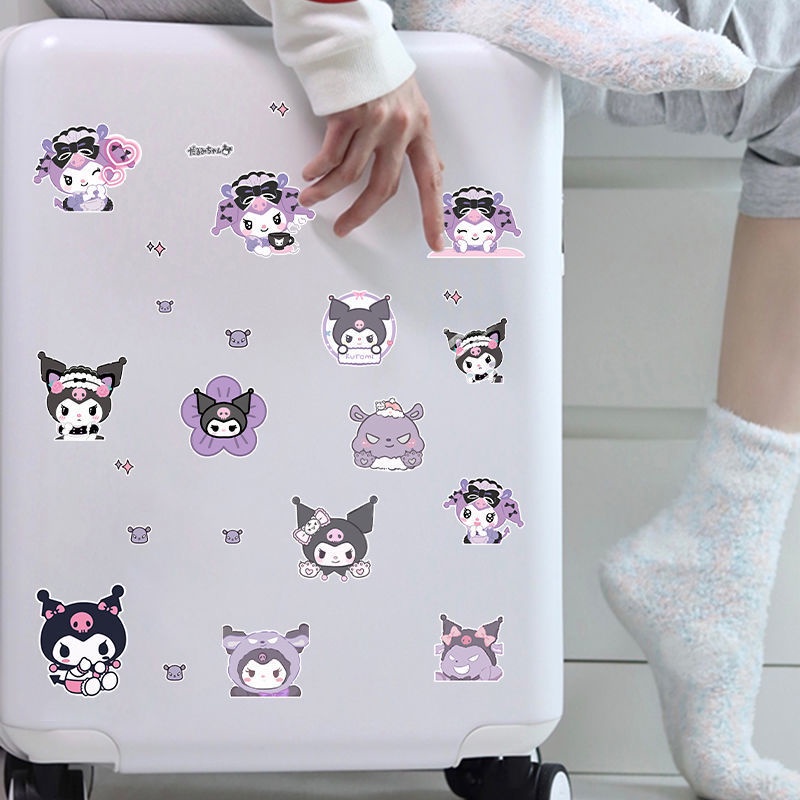 Miếng Dán Trang Trí Xe Hơi / Laptop / ipad / Mũ Bảo Hiểm Họa Tiết Hoạt Hình Kuro