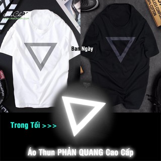 [ FREE SHIP ] Áo thun Unisex Phản Quang Cao Cấp | TAM GIÁC - Cotton 4c Siêu Mềm Mịn (Không đúng Cotton đền tiền tặng áo)