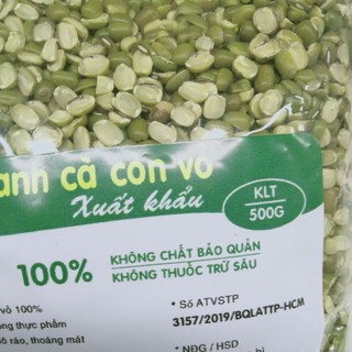 Combo 3 Đậu xanh cà còn vỏ 500g