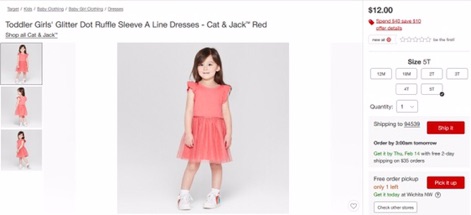 Đầm bé gái Cat & Jack