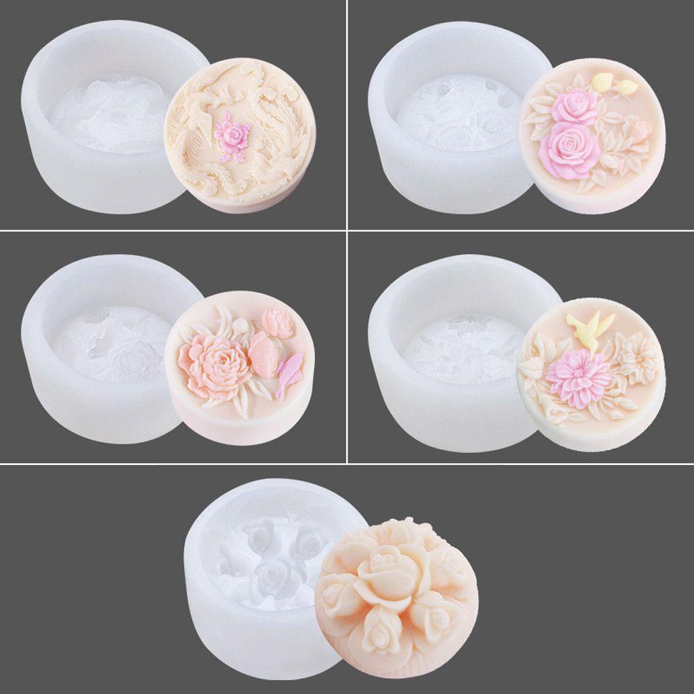 JONYE Khuôn Silicone Làm Xà Phòng Đa Năng Tạo Hình Bông Hoa 3D Độc Đáo Tiện Dụng