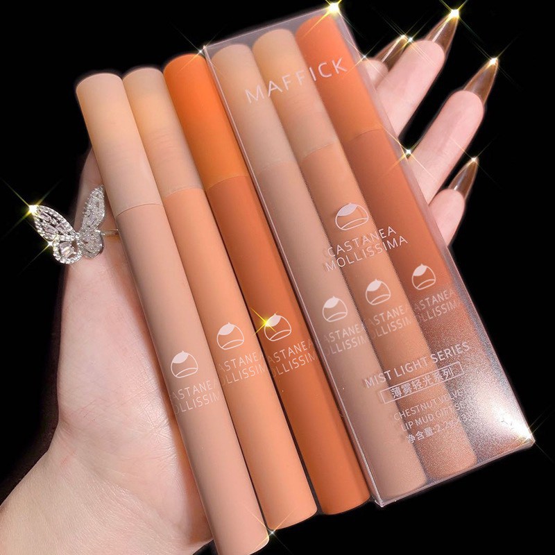 (A208) Hộp 3 son kem Maffick cao cấp | Thế Giới Skin Care