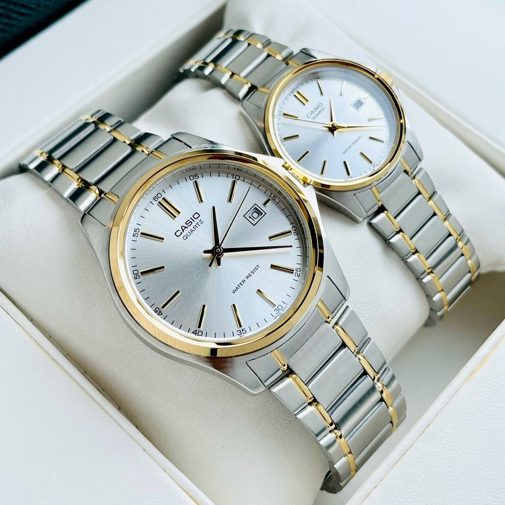 Đồng Hồ Đôi Nam nữ Casio MTP-1183G-7ADF & LTP-1183G-7ADF, đồng hồ chính hãng, Dây Đeo Kim Loại - Chống Nước