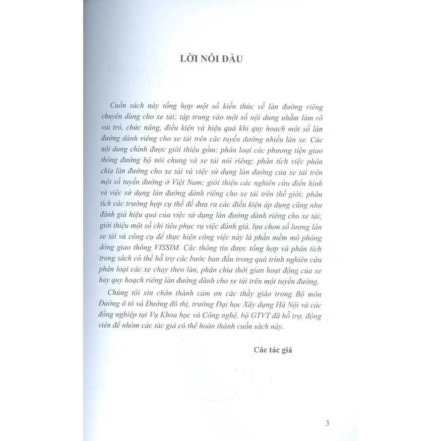 Sách - Làn Đường Dành Riêng Cho Xe Tải Trên Các Tuyến Đường Nhiều Làn Xe