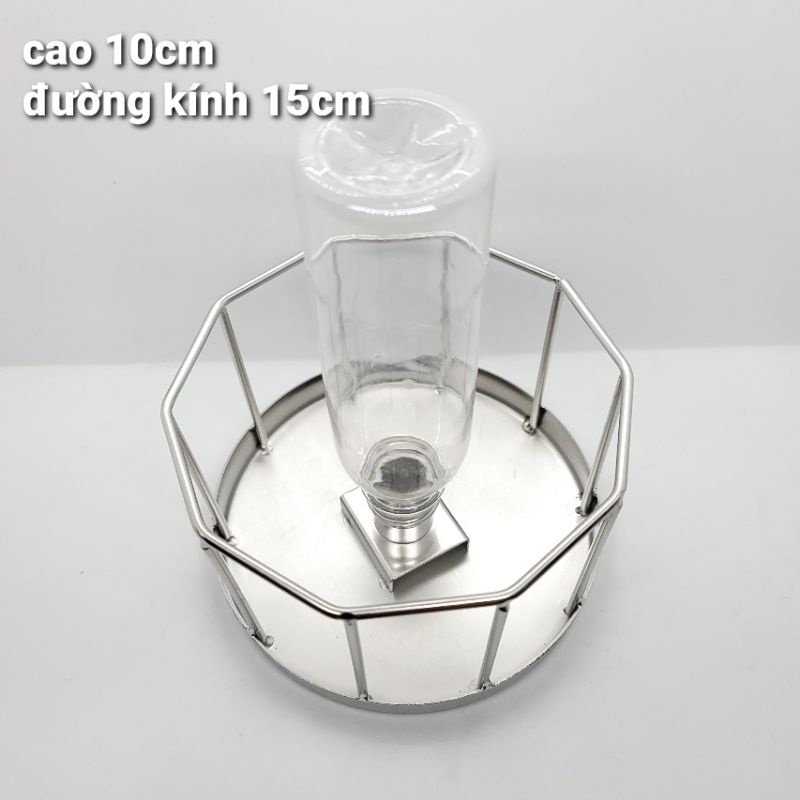 Máng Ăn Uống Bằng inox Cho Rùa Cạn