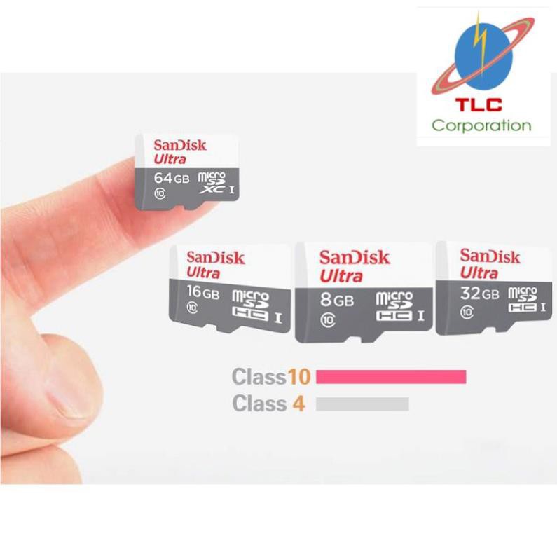 Thẻ Nhớ SanDisk Ultra 32/16GB Chuyên Dùng Cho Camera, Điện Thoại 80MB/S - Sản Phẩm Chính Hãng | BigBuy360 - bigbuy360.vn