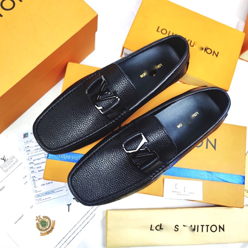 Sỉ/lẻ Giày lười nam LV da bò xịn 100% cao cấp Full box