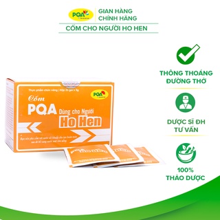 Cốm Ho Hen PQA Thành Phần Từ Thiên Nhiên Hỗ Trợ Thanh Họng, Bổ Phổi, Giảm Ho Và Hen Suyễn Hộp 25 Gói