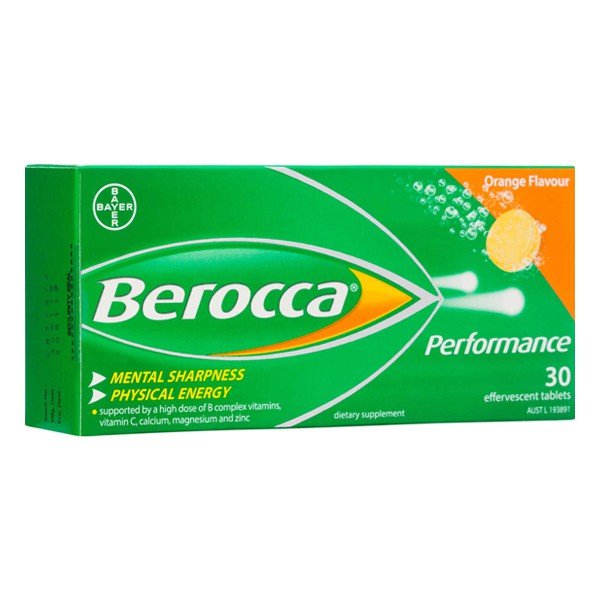 Viên sủi bổ sung Vitamin Berocca Performance Nhập Khẩu Úc