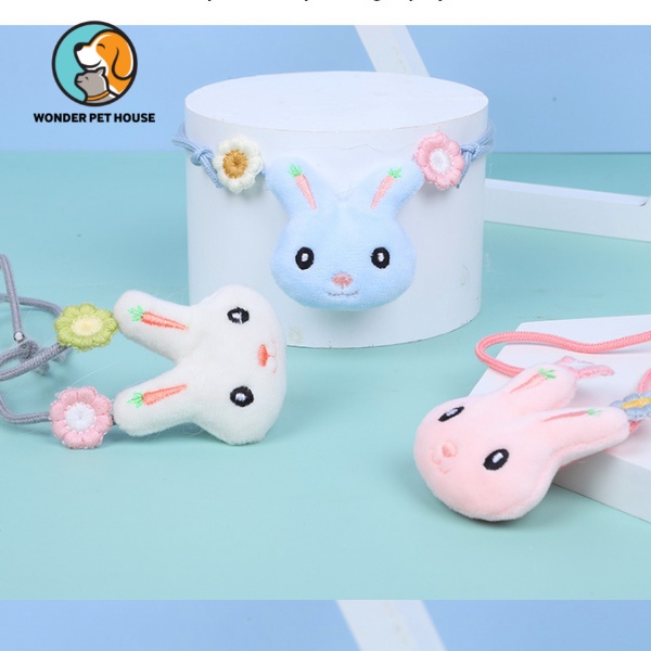 Vòng cổ thỏ cho mèo cực xinh cute hot item đáng yêu