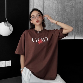 Áo thun BADNOTGOOD NO GOD (Đen/Nâu)