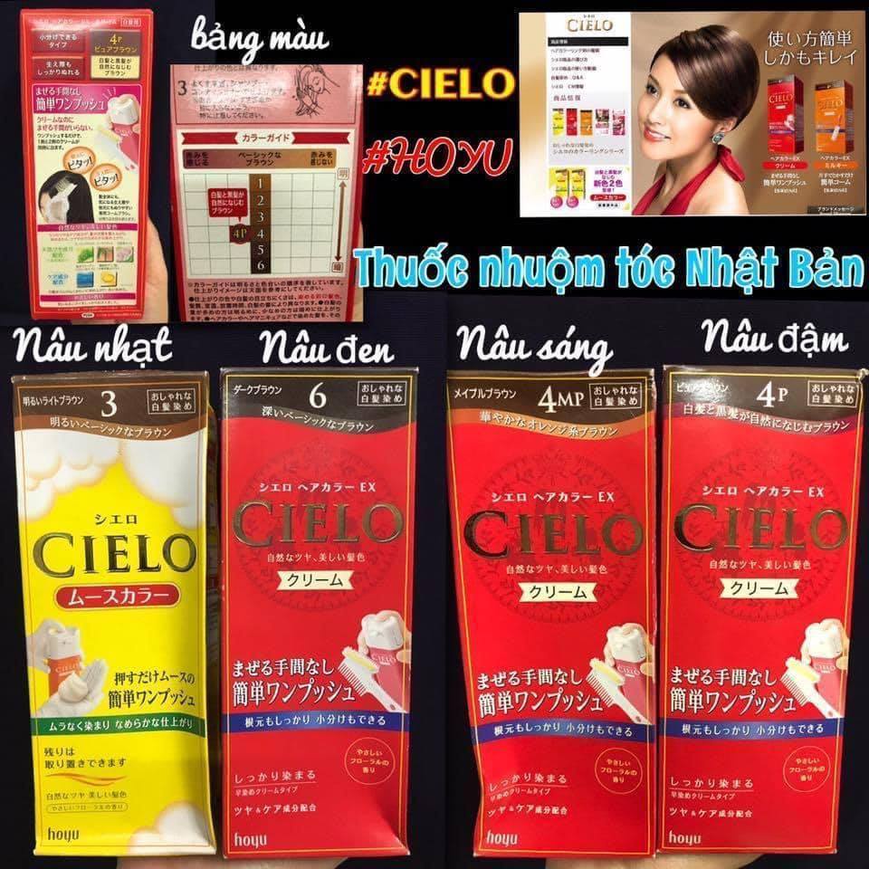 Thuốc Nhuộm Phủ Bạc Tóc Hoyu Cielo Nhật Cho Nữ