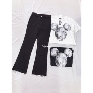 Quần jeans ống loe