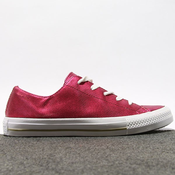 Giày Converse thấp cổ da đỏ CTDD08