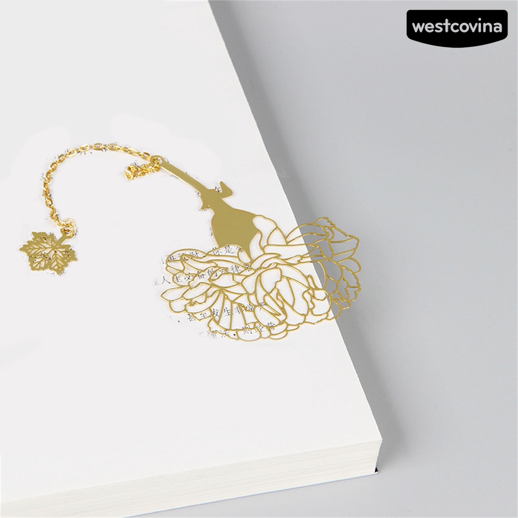 [Hot]✍Dụng Cụ Đánh Dấu Trang Sách Bằng Kim Loại Phối Tua Rua Sáng Tạo